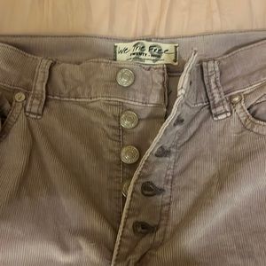 Free People Sun Chaser Corduroy Skinny Jeans Frosted Lilac Size 29